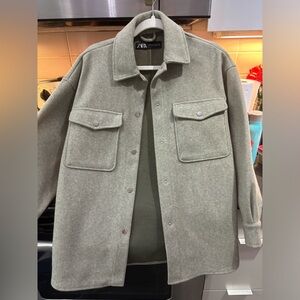 ZARA SOFT POCKET OVERSHIRT